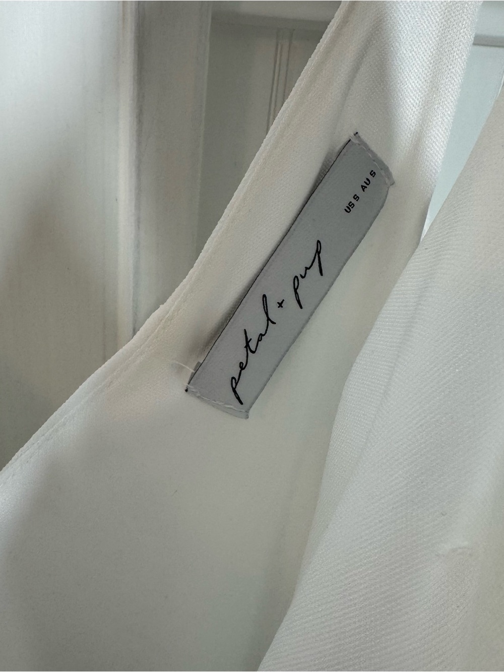 Petal & Pup Ciao Ruffles Maxi Dress in white size small bridal engagement vacay - Picture 5 of 8